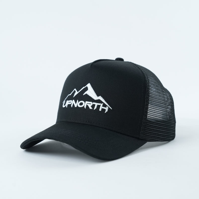 UPNORTH TRUCKER CAP - BLACK & WHITE