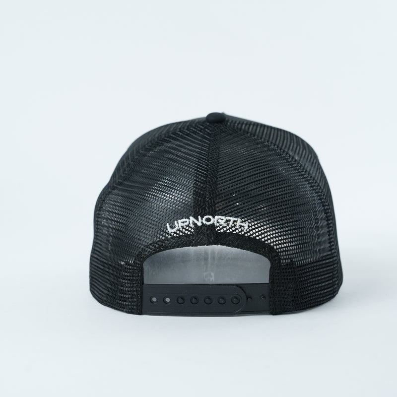 UPNORTH TRUCKER CAP - BLACK & WHITE